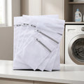 Wholesale Mesh Fabric Safe Zippered Large Size Clothes Washing Bag Mesh Laundry Bags Shoe Cleaning Bag