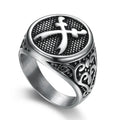 Wholesale Premium Men's Vintage Stainless Steel Silver Jewelry Finger Jewelry Rings