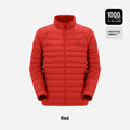 Pelliot Men's Ultra-Light Coated Goose Jacket 95% Down 1000 Fill Anti-Cold Stand Zipper for Camp Casual Mountain Climbing