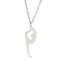 Fashion Stainless Steel Gymnastics Sporty Pendant Necklace Real 18k Gold Plated Girls Jewelry Custom Sporty Necklace for Women