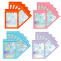 Wholesale Custom Logo Gradient Holographic Plastic Zipper Resealable Bags Clear Window Makeup Packaging Pouch for Jewelry