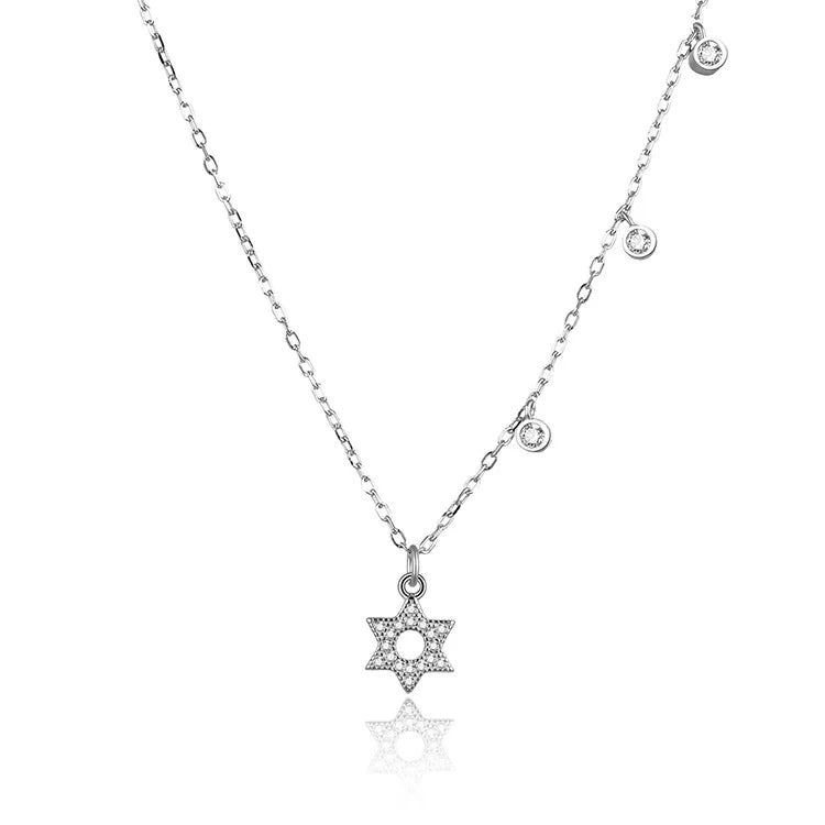 Poliva Fashion Women Accessories Aaa Cubic Zirconia Necklaces 925 Sterling Silver Pendant Jewelry Necklace Women