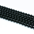 Natural Black Onyx Loose Beads 4/6/8/10/12/14/16mm Sizes for Jewelry Making