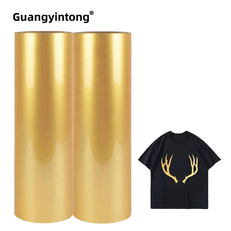 Guangyintong Zhejiang Soft PU and Metal on Plastic Thermal Flex Vinyl Stretch Heat Transfer Paper & Film for Clothing