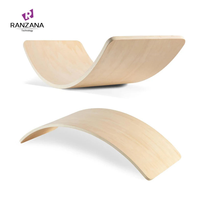 Wooden Balance Board Children Curved Seesaw 3Age+ Kids Indoor Sports Toy 2.8kg 83x29.5x18cm