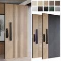 China Top Manufacturer Custom External Wooden Door EU Entry Front Door Smart Lock Main Pivot Security Exterior Hotel Room Doors