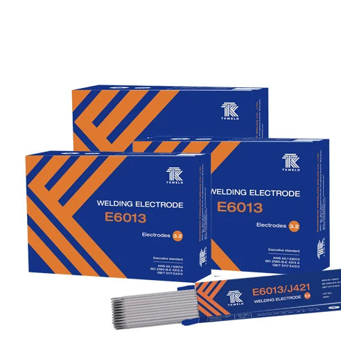 TKweld Fast Arc Light Smoke Mild Steel Carbon Steel AWS E6013 Welding Rod Optional for Colored Electrode