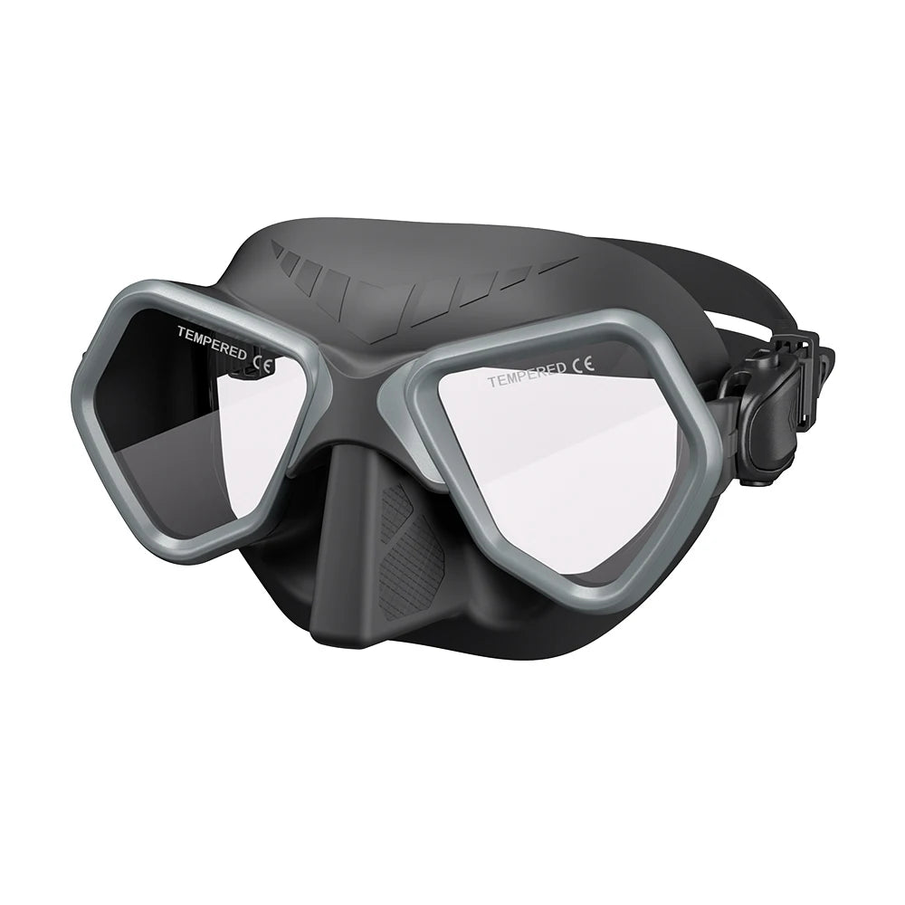 Good Quality Tempered Glass Silicone Skirt Low Volume 65CC Anti-fog Optional scuba Deep Diving Mask