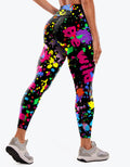 Colorful Graffiti Printed High-waisted Stretch Control Abdominal Yoga Exercise Fitness Yoga Pants Sports Leggings for Women