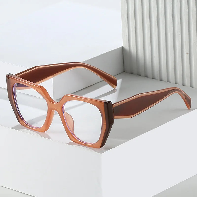 Anti Blue Light Tr90 Men Frames Eyeglasses Cheap Eyeglass for Man Women Cat Eye Glasses Trend Color Matching New Vintage Glasses