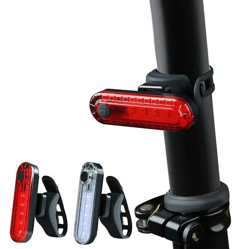 Wholesale USB Rechargeable LED Bicycle Rear Light Waterproof Night Safety Tail Warning Rear Bike Light