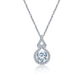Necklace Jewelry MSN-790 18K Gold Water Drop Lab Grown Diamond Pendant Necklace