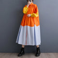 Wholesale 2026 Spring New Korean Fashion Casual Loose Colored Lantern Sleeve Shirt Women's Dress