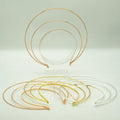 Three Layers Metal Headbands Goddess Aura Hairbands Big Wire Hair Hoops for DIY Bridal Tiara Crowns Women Hair Accessories