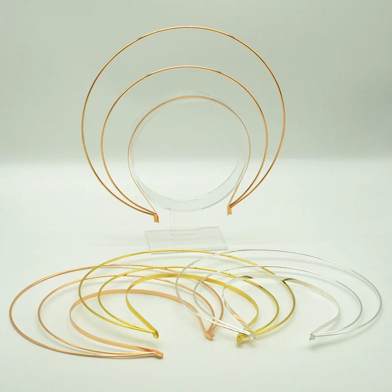 Three Layers Metal Headbands Goddess Aura Hairbands Big Wire Hair Hoops for DIY Bridal Tiara Crowns Women Hair Accessories