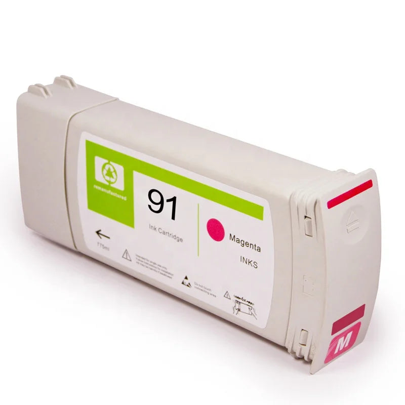 Ocbestjet China Supplier 91 Recycle Printer Cartridges for hp Z6100 Printer 91 Compatible Ink Cartridge