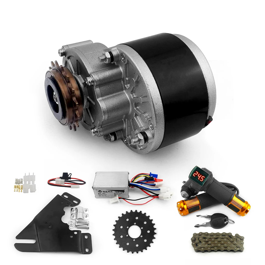 HOT SALE DIY 250w 36v 24v Ebike Brush Motor Rear Wheel 26 Inch Electric Bike Conversion Kit