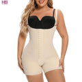 Women's Breathable Seamless Waist Trainer Bodysuit Shapewear for Postpartum Slimming with Medium Control