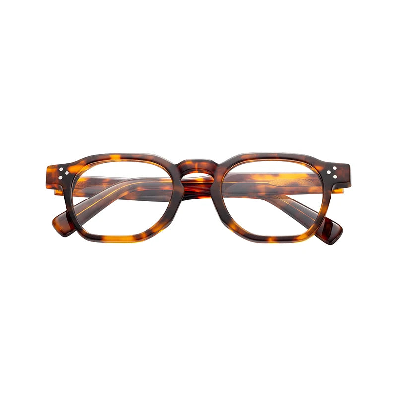Trendy Classic Square Women Anti Blue Light Acetate Glasses Stylish Vintage Eyeglass Frames