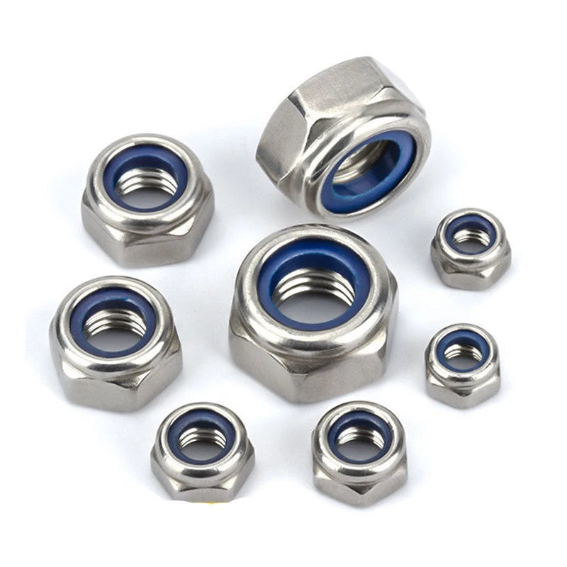 Self Locking Nut Seal Zinc Ss Tian Aluminum M20 10 M5 M2 Black Locknut Hex for Cars Auto Nylon Lock Nut Screw Design 10 Lock Nut