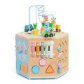 14-in-1 Kindergarten Wooden Growth Educational Learning Bead Maze Toddler Developmental Montessori Activity Cube Toys