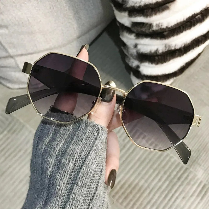 QSKY Black Shade Sunglasses Woman Cool Outdoor Cycling Uv400 Irregular Large Frame Sunglasses