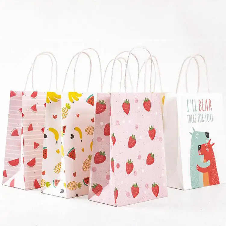 Wholesale Custom Printed Logo Luxury Gift Ivory Board Recyclable Underwear Cloth Birthday Shoes Paper Packaging Shopping Bag