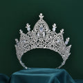 Queen Birthday Party Decoration Big Pageant Zircon Crowns Wedding Headwear Bridal Princess Tiara for Girls