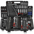 150 Piece Yellow Portable Combination Spanner Wrench Set Cr-V Plastic Steel Manual Car Repair Hand Tools Socket Set