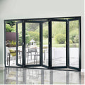 TOMA Balcony Patio Doors Internal External Aluminium Aluminum Glass Swing Modern Interior Bi Fold Folding Vertical Folding PVC
