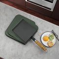 Kitchenware Household Cookware Square Nonstick Black Iron Cookware Tamago-yaki Frying Pan with Removable Handle
