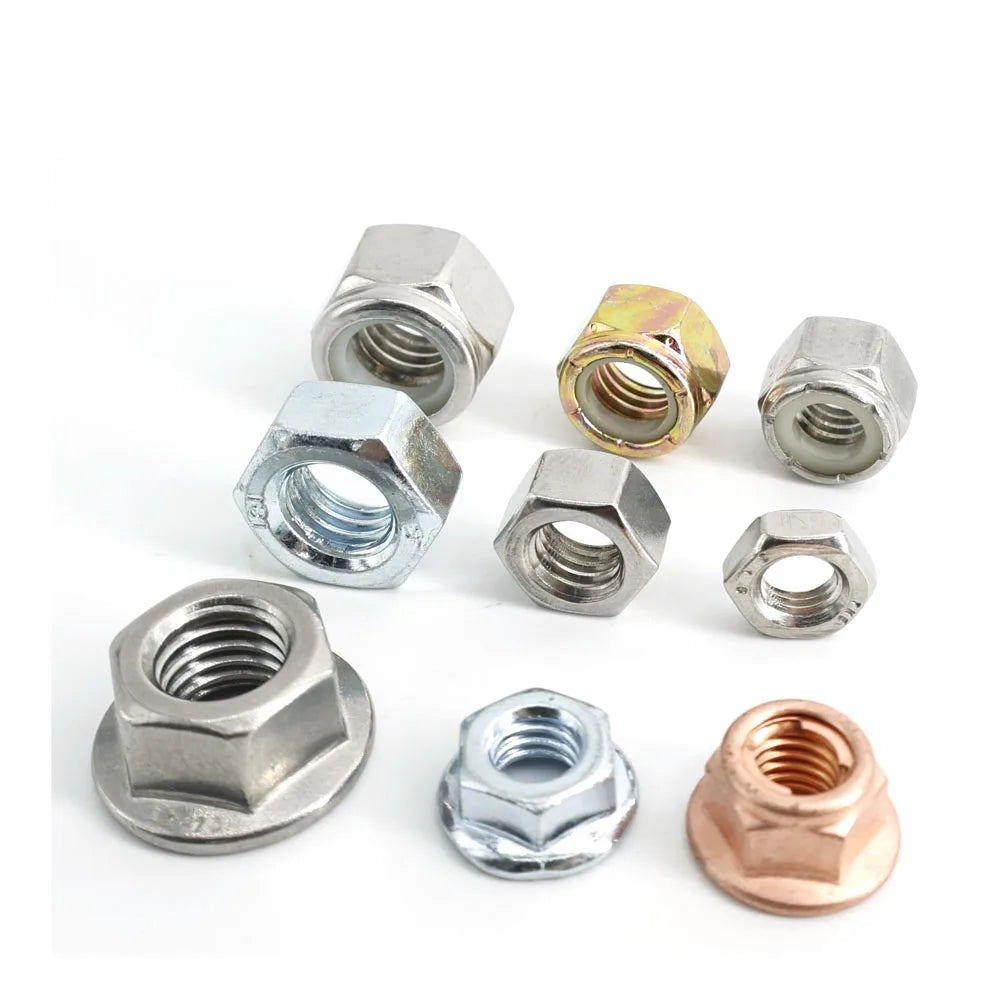 5/8-11 Brass  Stainless Steel Class 10.9 Hexagon Nut With Wide Flange