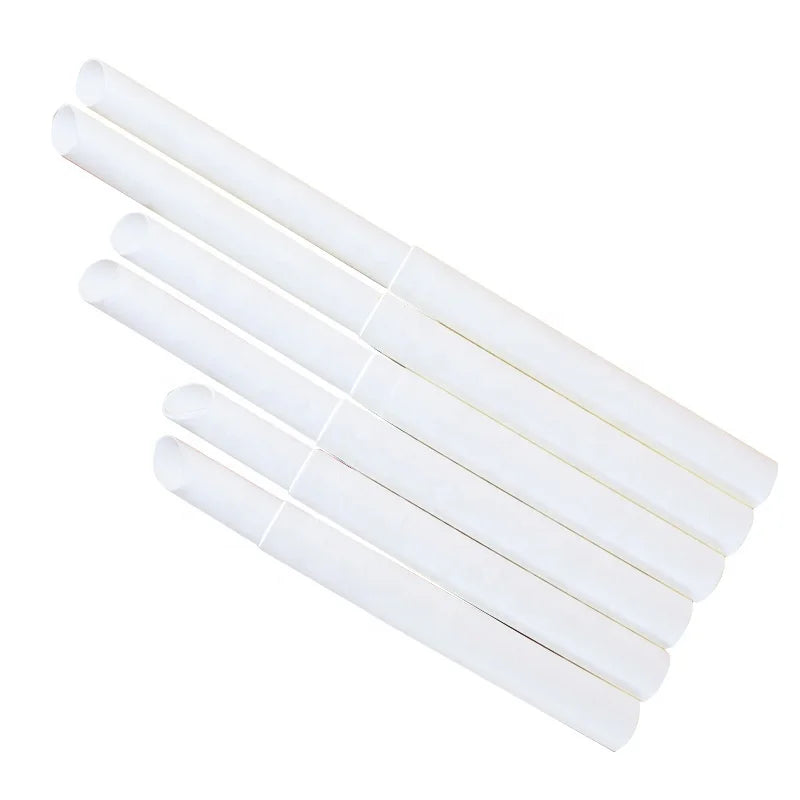 Hot Selling  Biodegradable Beverage Paper  Straw Telescopic Paper Straw for Milk Drinking