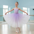 Wholesale Ballerina Ballet Tutus White Black Thick Mesh Lace Long Tutu Elastic Waist Tulle Skirts Ball Skirt