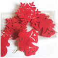 3 Style 12pcs Set Red Christmas Felt Snowman Snowflake and Bell Shaped Hanging Decorations Xmas Promotional Ornament