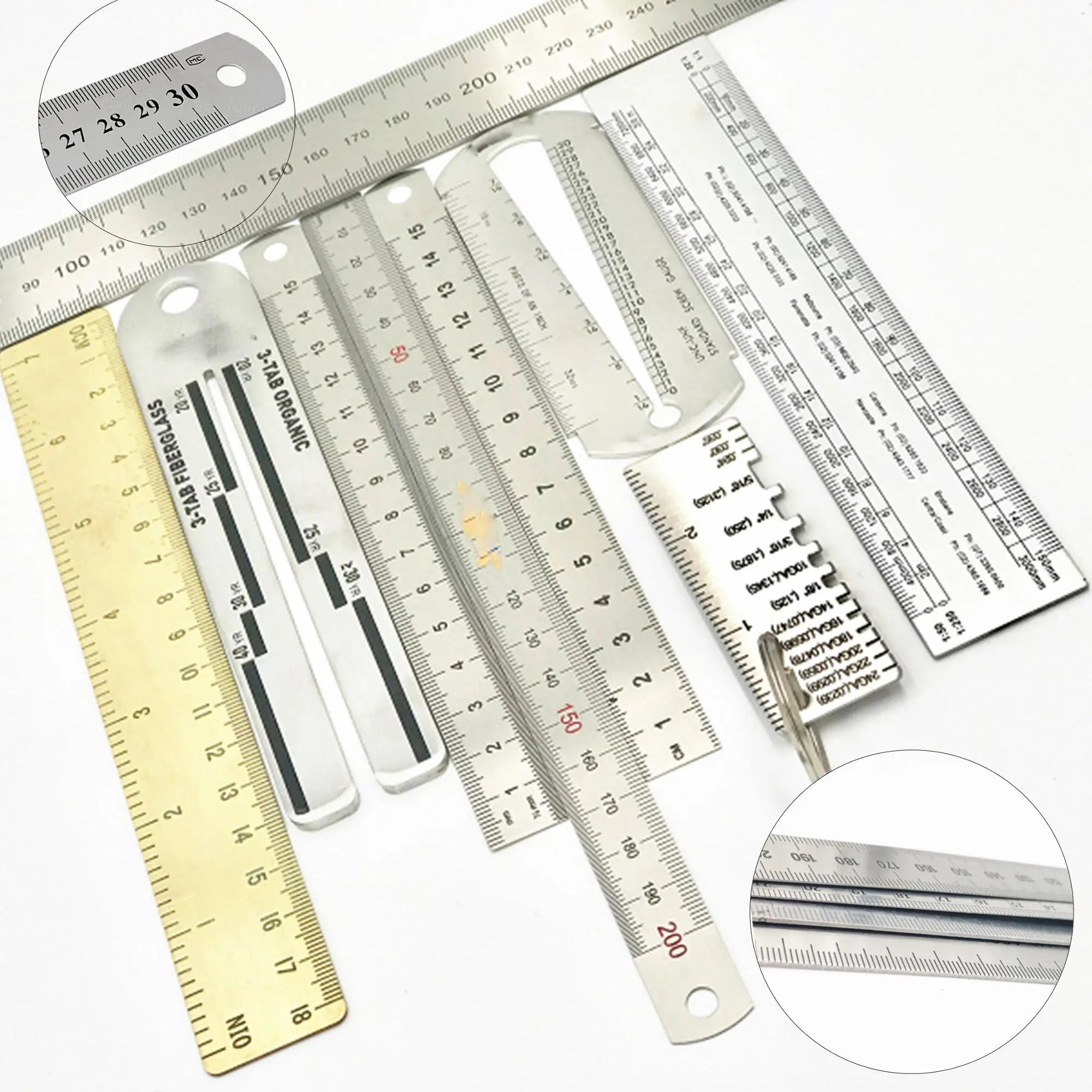 All Size Range Custom Brand Etching High Precision Engineering Scale Steel Metal Ruler