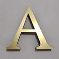 10cm DIY Numbers 26 English Letters Uppercase Silver Mirror Stickers Free Combination Wall Stickers Big With Foam