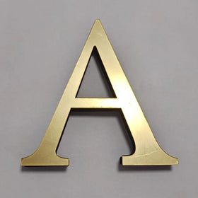 10cm DIY Numbers 26 English Letters Uppercase Silver Mirror Stickers Free Combination Wall Stickers Big With Foam