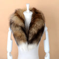 Real Fox Fur Winter Season Street Fashion Real Fur Collar Long Fox Fur Collar Scarf for Women Ladies/men