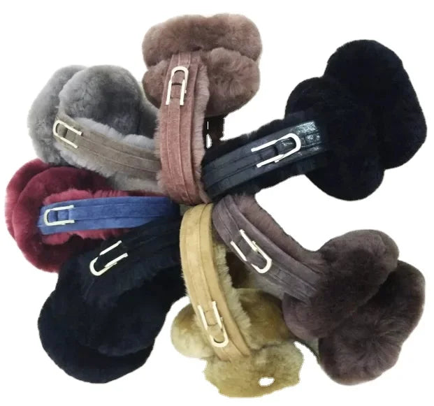 Sample Support Custom Luxury Merino Shearling Wool Thermal Earmuffs Real Fur Girls Winter Warm Fashion Earmuff Sheepskin