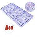 Diamond Shape 15 Cavity Fondant Cake Candy Moulds 3D Clear Plastic Chocolate Mold for Baking