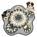 Modern Interactive Snuffle Mat for Dogs Fleece Pet Smell Toy Squeak Sound Flower Type Slow Food Blanket Educational Element