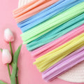 Hot Sale DIY  Macaron Color Chenille Stems Fuzzy Wire Pipe Cleaners Flower Bouquet Twist Stick Creative Handmade Craft  Toys