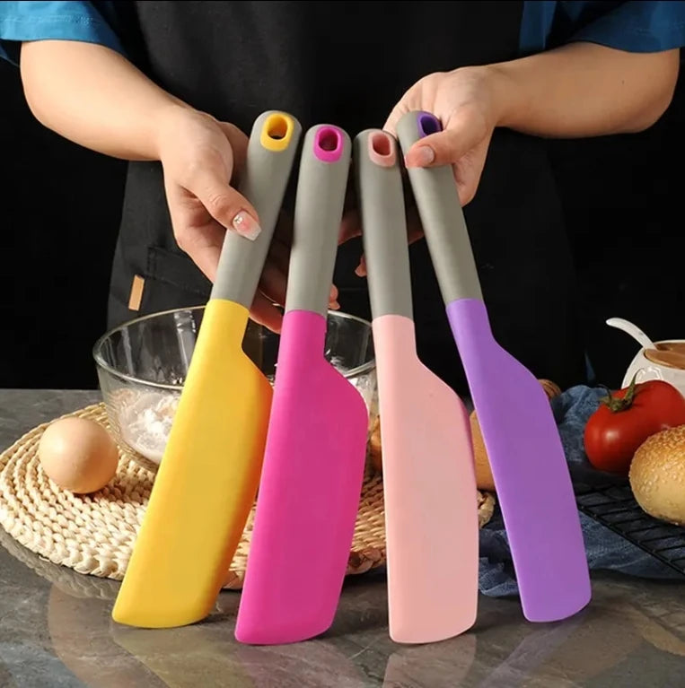 Large Silicone Baking Scraper Silicone Kitchen Baking Spatula Cream Scraper Cake Scraper Silicone Baking Tool