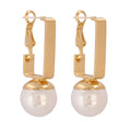 JJ54823 New Style Fashion Gold Stud Earrings Women Pearls Earrings Wholesale