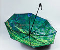 3 Fold Umbrella Automatic Romantic Umbrella Paintings Uv Rain Custom Printed Umbrella