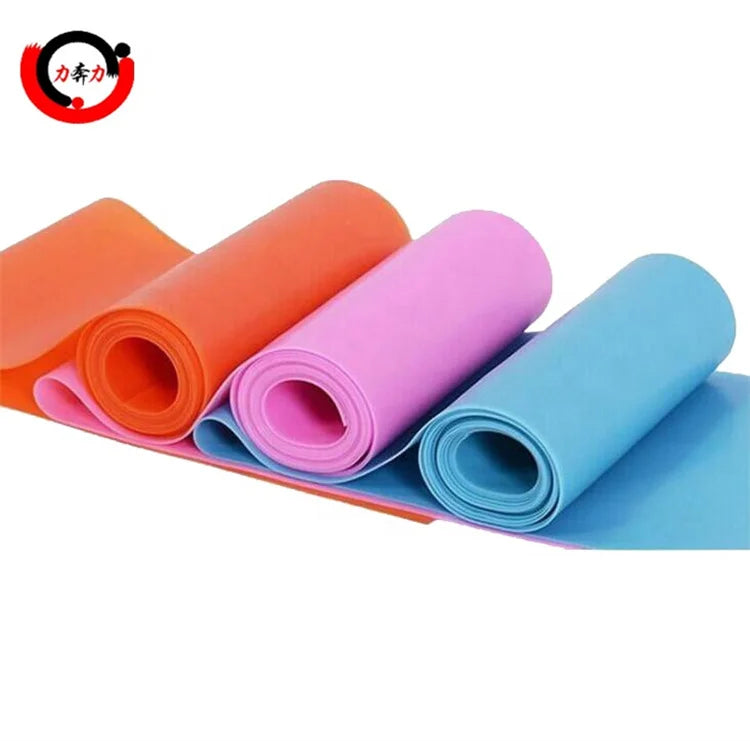 Kuer Oem Fabric Gym Sliders Strength Resistance Bands Set Anti Snap Hem Jump Ropes Pilates Sport for Legs