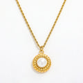 Joolim Jewelry 18K Gold Plated Delicate Pearl Rope Chain Necklace Stainless Steel Jewelry Wholesale