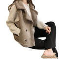 Liu Ming Popular Product Korean Fashion Winter Jacket Coats Women's Sleeveless Faux Lamb Wool Vest Tops Single Button Vintage