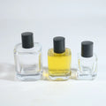 Luxury 50ml 100ml Cylinder Clear Glass Perfume Bottles Empty Crimp Neck Seal Sprayer Botol Parfum Bottle 30ml with Box Packaging